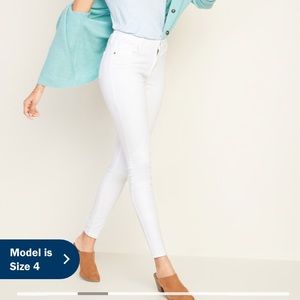 Old Navy White Rockstar Jeans